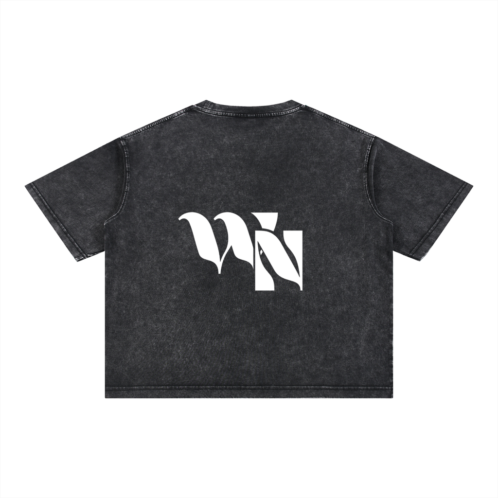 Wise Nation Mineral Wash Boxy Cotton T-Shirt
