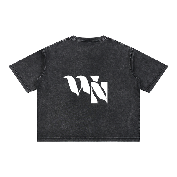 Wise Nation Mineral Wash Boxy Cotton T-Shirt