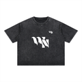 Wise Nation Mineral Wash Boxy Cotton T-Shirt