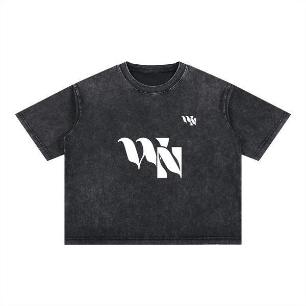 Wise Nation Mineral Wash Boxy Cotton T-Shirt
